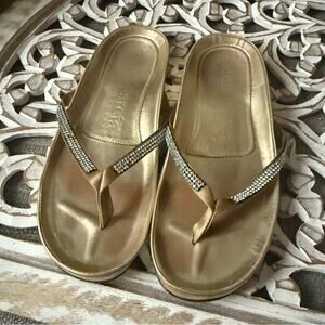 Pedro Garcia Flip Flop Crystal Sandals Shoes Women’s 6